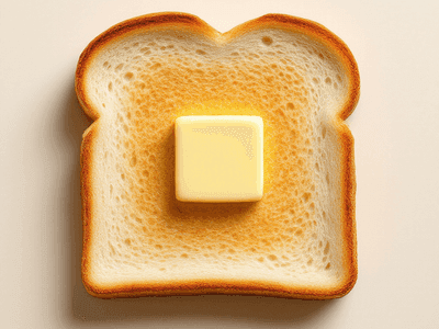 バタートースト(Toast with Butter)