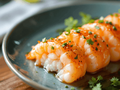 甘エビにぎり(Ama Ebi Nigiri (Sweet Shrimp))