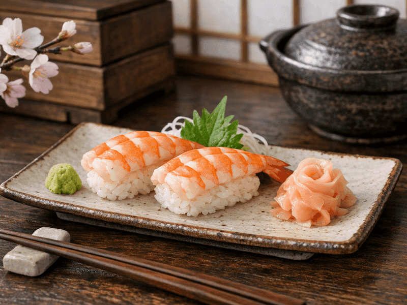 エビにぎり(Ebi Nigiri (Cooked Shrimp))