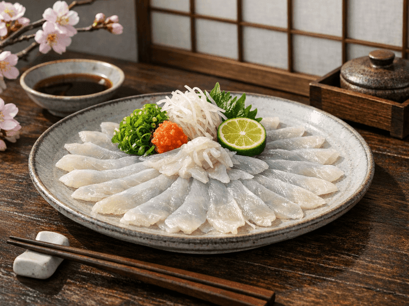 ふぐ刺し(Fugu Sashi)