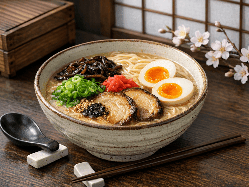 博多豚骨ラーメン(Hakata Tonkotsu Ramen)