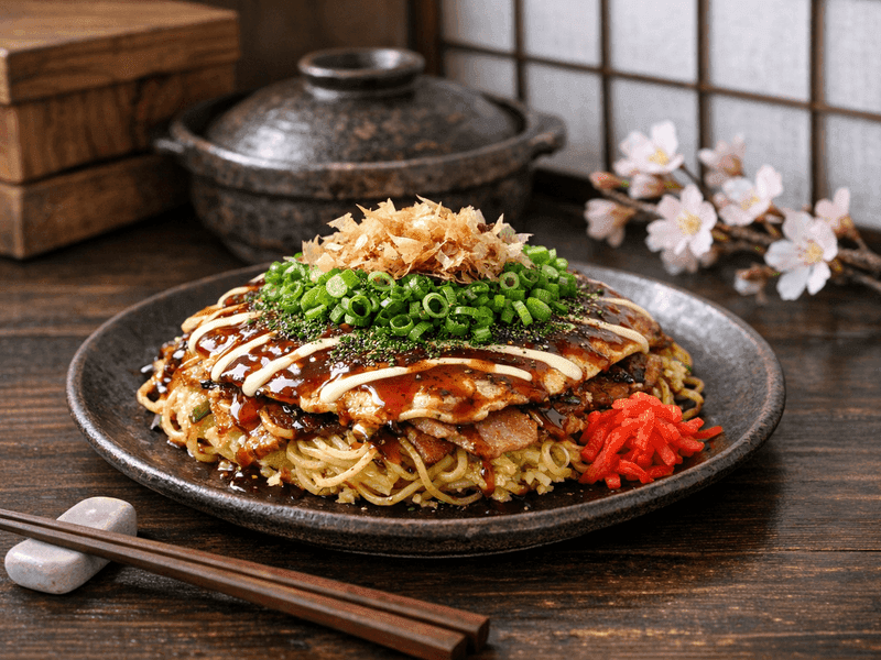 広島お好み焼き(Hiroshima Okonomiyaki)