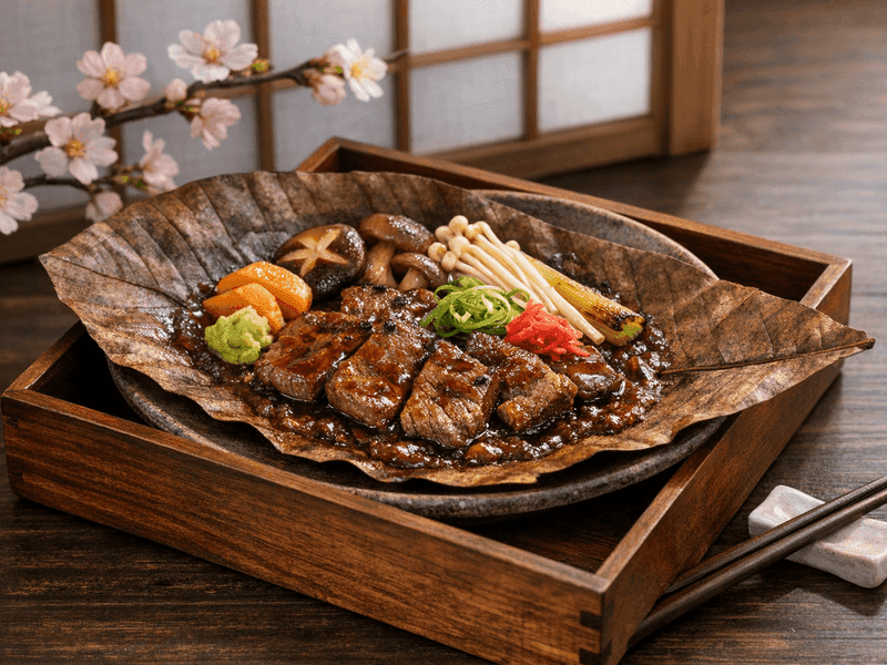 朴葉味噌(ほおばみそ)(Hoba Miso)