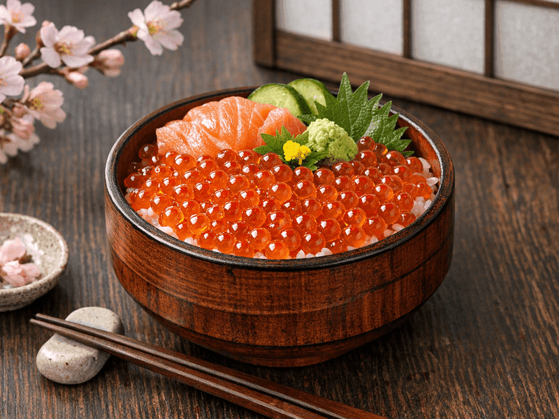 いくら丼(Ikura Don (Salmon Roe Bowl))