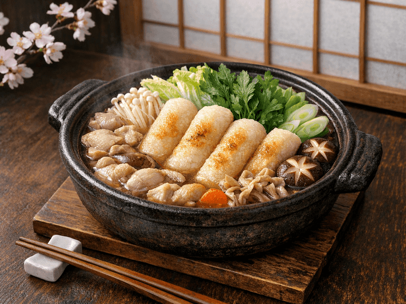きりたんぽ鍋(Kiritanpo Nabe)