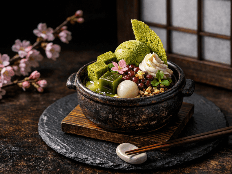 抹茶パフェ(Matcha Parfait)