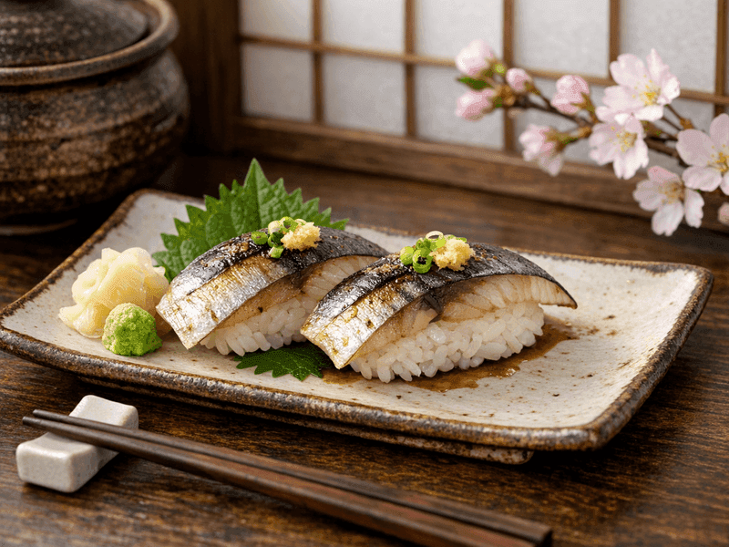 サバにぎり(Saba Nigiri (Mackerel))