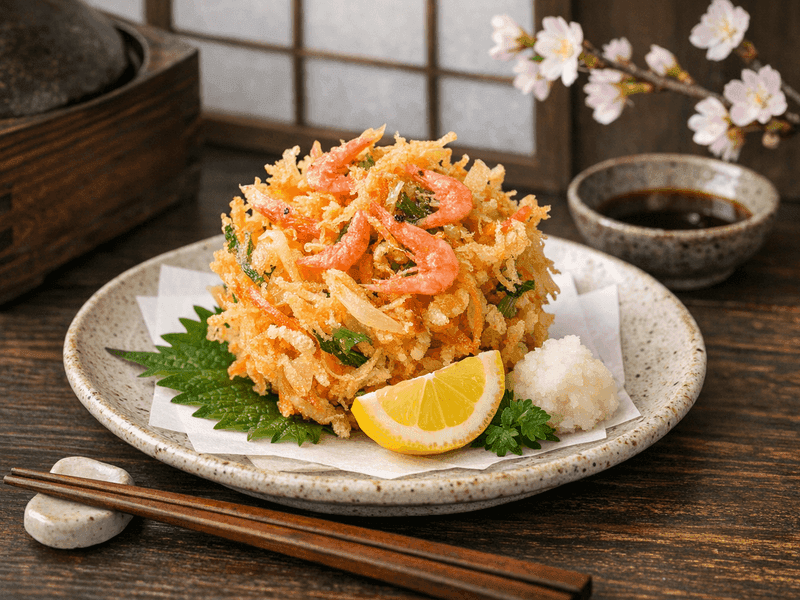 桜エビかき揚げ(Sakuraebi Kakiage)