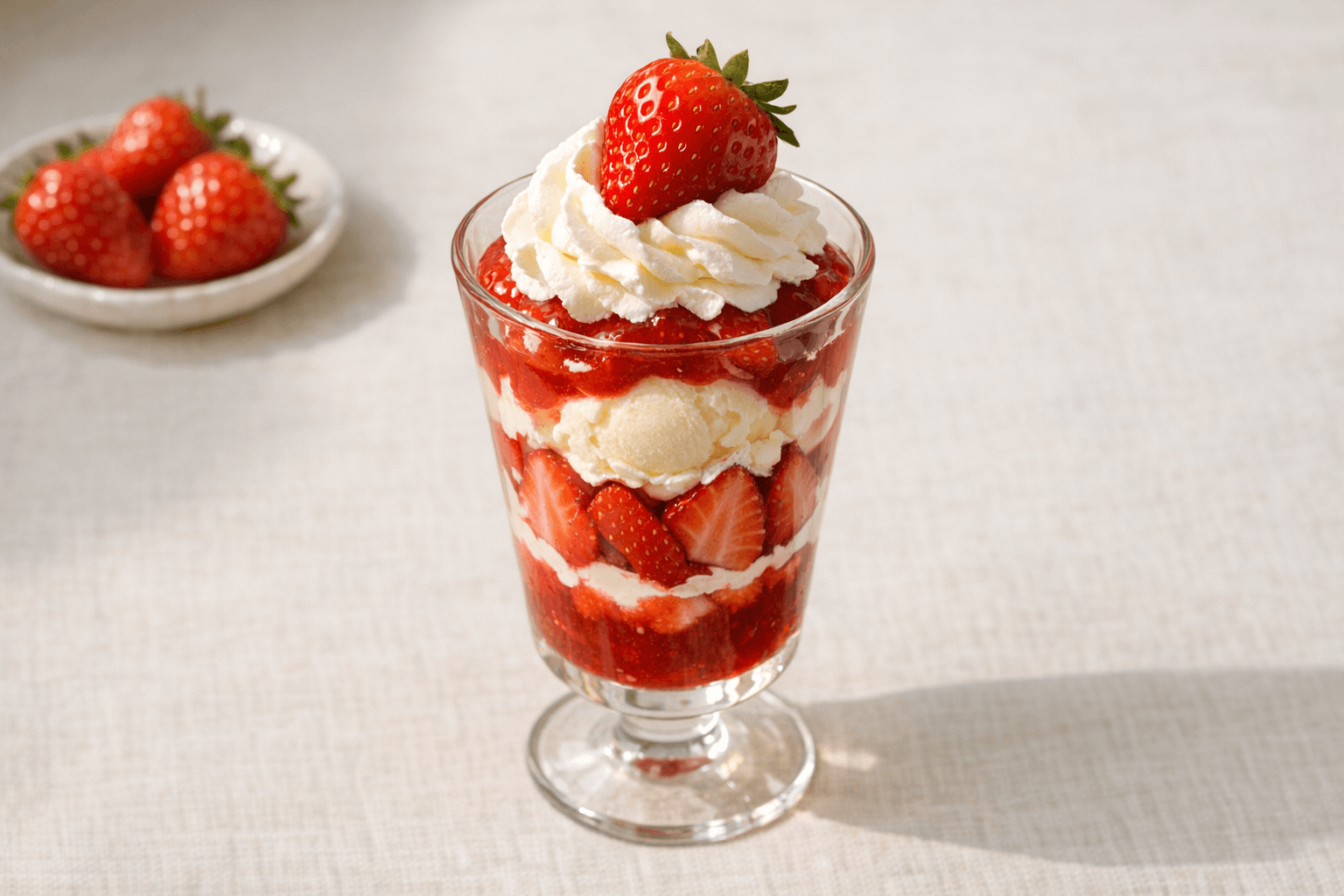 いちごのパフェ(Strawberry Parfait)