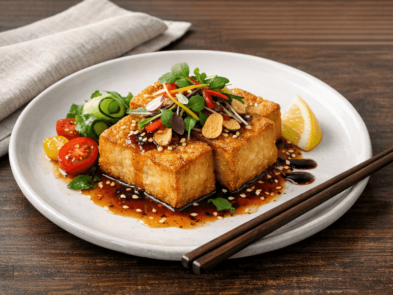 厚揚げ(Atsuage (thick fried tofu))